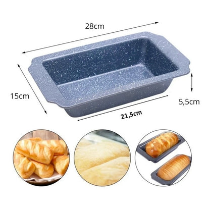 Molde Rectangular Antiadherente Moldes De Tortas Pan