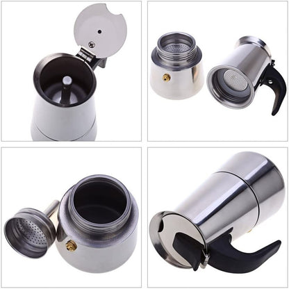 Cafetera Italiana Inoxidable Cafetera Espresso 9 Tazas Coffe