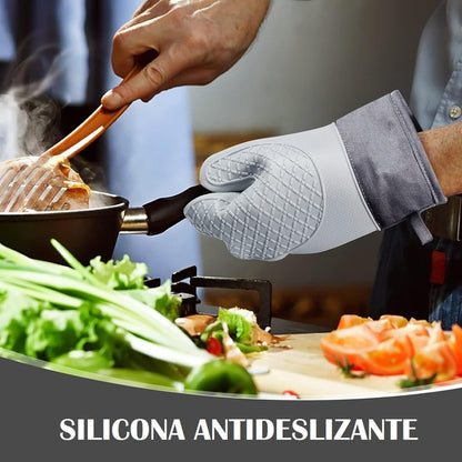 Guantes Para Horno Toma Ollas Guantes De Silicona Cocina