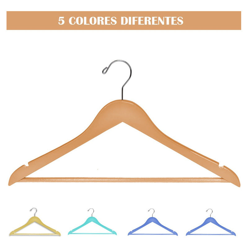 Pack X20 Colgadores De Ropa Colgadores Plásticos Percha Ropa