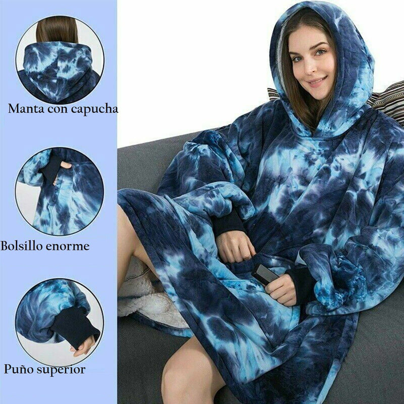 Manta Polar Bata Mujer Poleron Chiporro Hombre Poleron Felpa