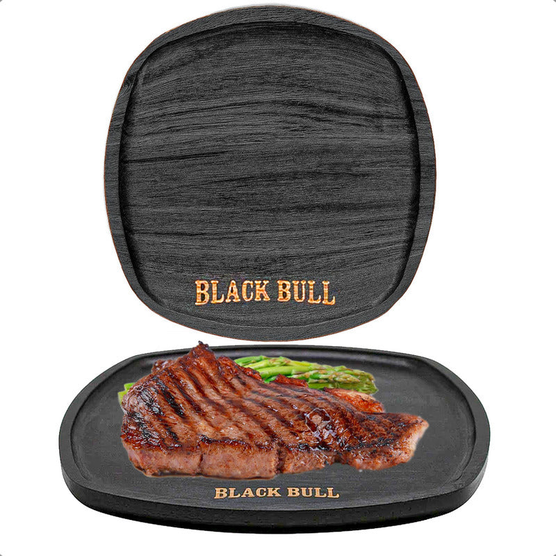 Plato De Madera Bamboo Plato Negro Plato De Madera 25cm Bandeja De Madera De Bambu Arcashopping Plastos De Madera Plastos Negros Platos Decorativos Plato Para Picoteo Black Bull