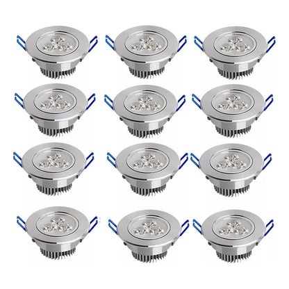 Pack X12 Ampolletas Led 3w Focos Pack X12 Embutidos Luminaria Arcashopping Pack X12 Foco Led Embutido Luminaria Led 3w Focos Embutidos