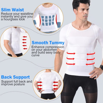 Polera Reductora Polera Faja Compresion Hombre Adelgazante H