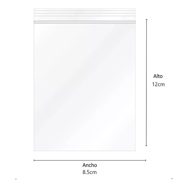 Pack 200 Bolsas Herméticas Transparente 8.5x12 Bolsa Plastic