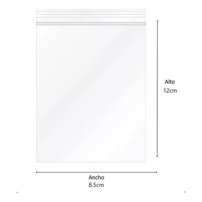 Pack 200 Bolsas Herméticas Transparente 8.5x12 Bolsa Plastic