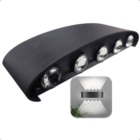Aplique Muro Exterior Farol Pared 10w Luz Fria Impermeable