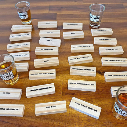 Juego De Mesa Drunken Tower Con 4 Vasos Tragos Shots