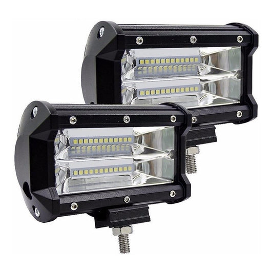 Kit Focos Neblineros Led Barra 72w Neblineros Led Moto Auto