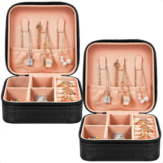Pack X2 Joyero Portatil Organizador De Aro Exhibidores Joyas