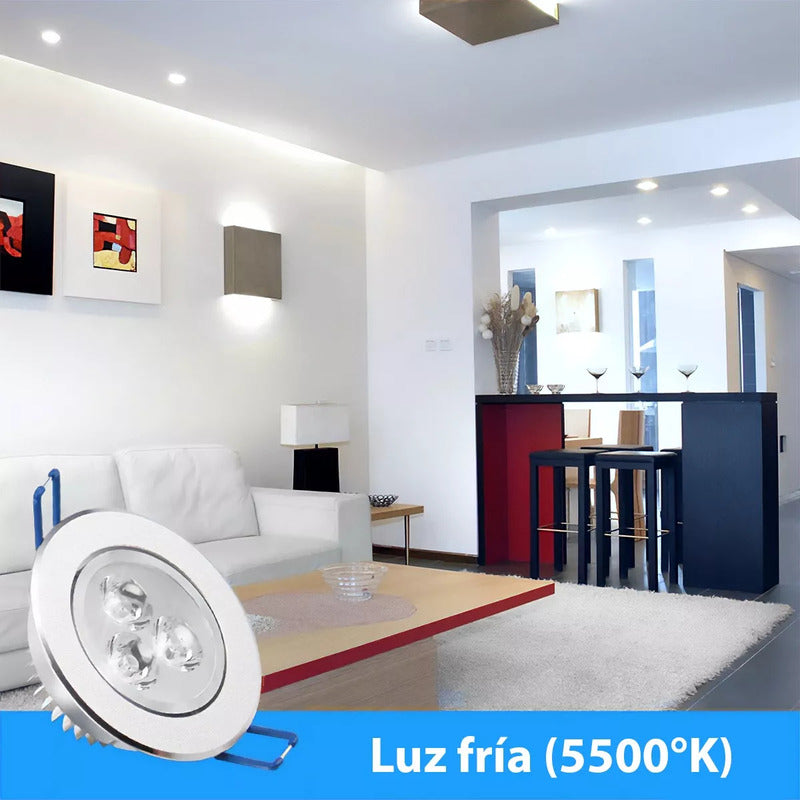 Pack X20 Ampollas Lumniaria 3w Pack X20 Focos Embutidos Led Arcashopping Pack X20 Foco Led Embutido Luminaria Led 3w Focos Embutidos