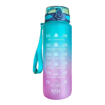 Botella De Agua Deportiva 1 Litro Portátil Para Viajes