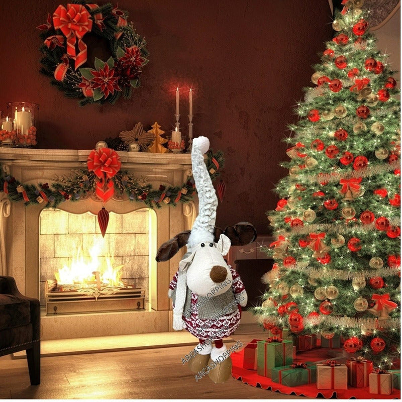 Muñecos De Navidad Muñecos Navideños Patas Largas Reno