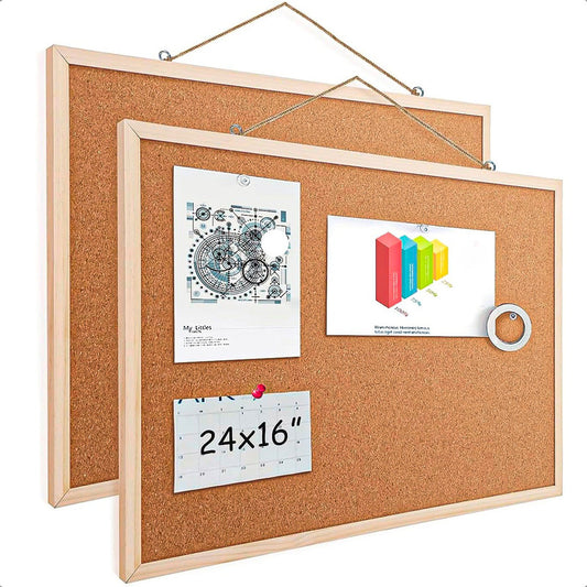 Pizarra Corcho Pizarra Corcho Grande Pizarra 60x40cm Pack 2u