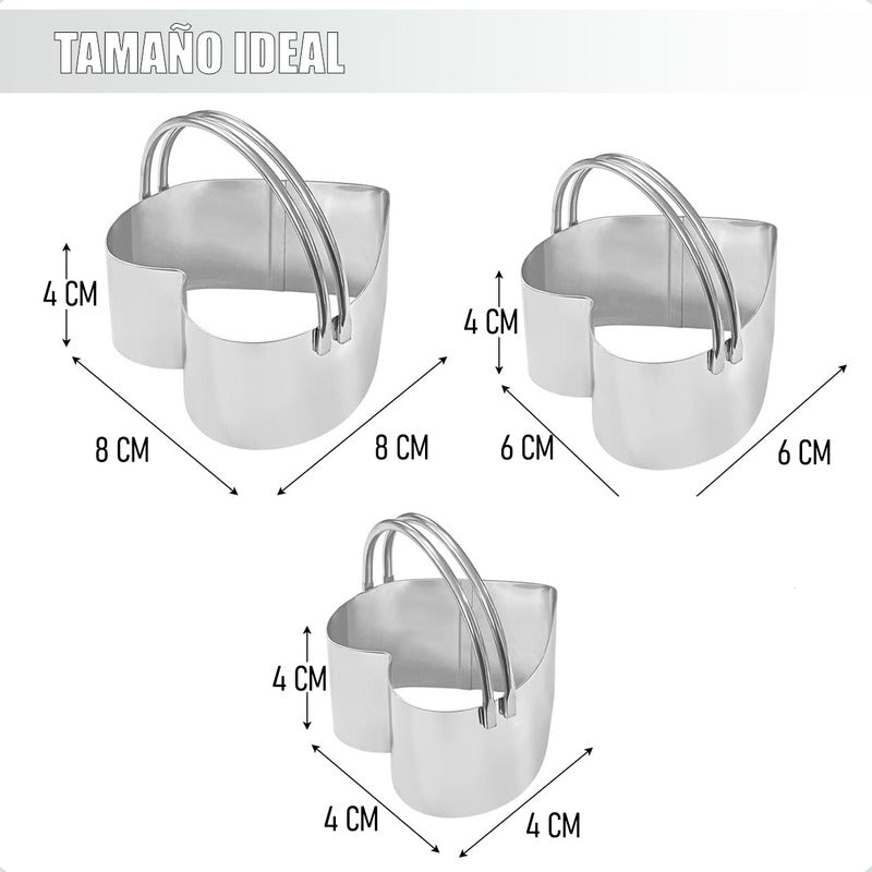Pack X2 Cortador De Galleta Molde Cortador Galleta Cuadrado