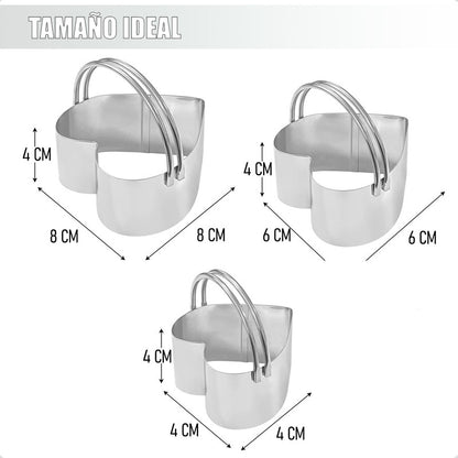 Pack X2 Cortador De Galleta Molde Cortador Galleta Cuadrado