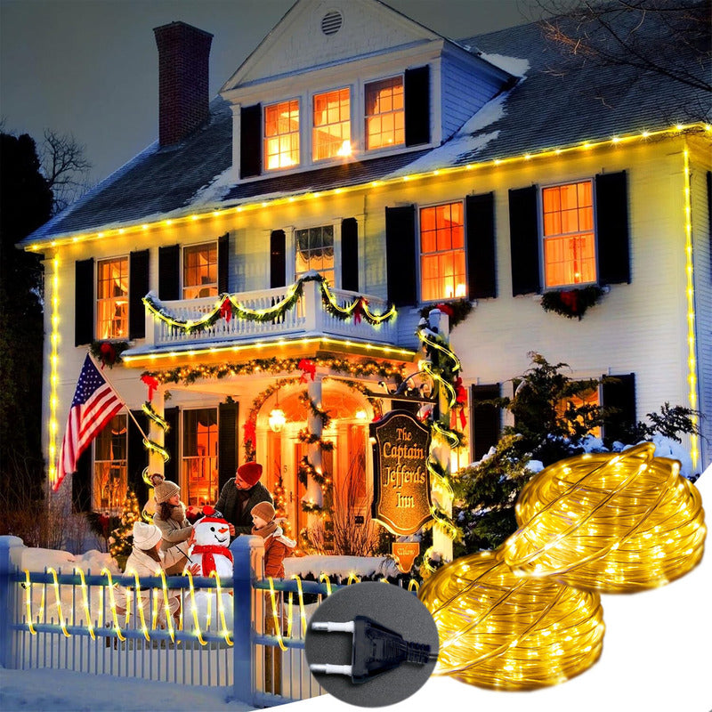 Pack X2 Manguera Led Luces Navideñas Luces Jardin Led 5m