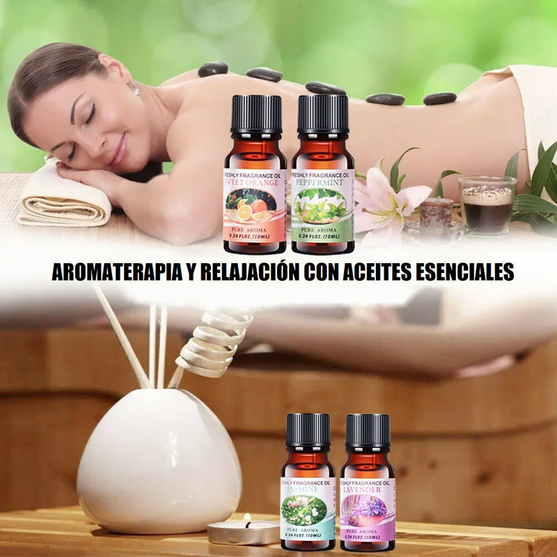 Pack 12 Esencias Para Humidificadores Aceites Aromaticos Hum