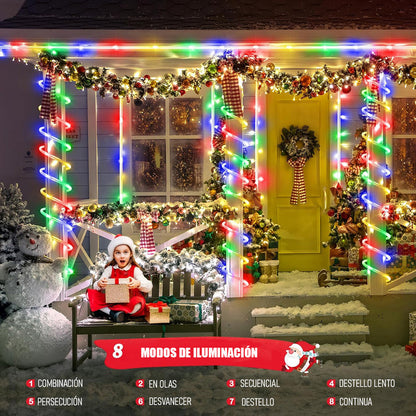 Manguera Led 5 M 8 Secuencias Luces Led De Navidad Luz Led