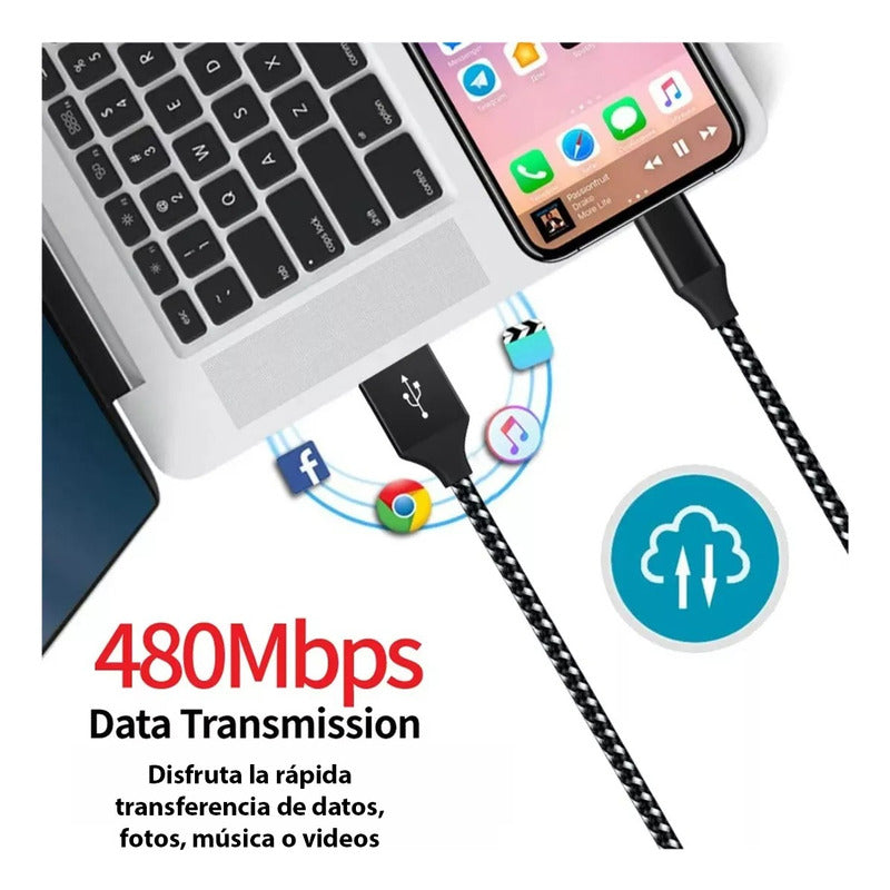 Cable Cargador Tipo C Cable Usb A Usbc Cable Cable Tipoc 3 M