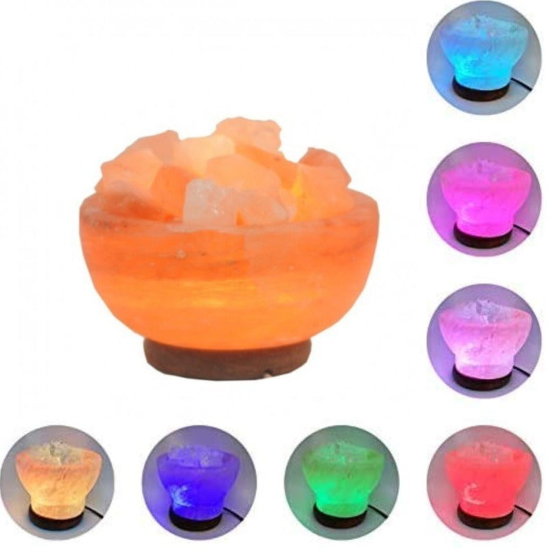Lamparas De Sal Decorativa Lámpara De Sal Led Usb Colores
