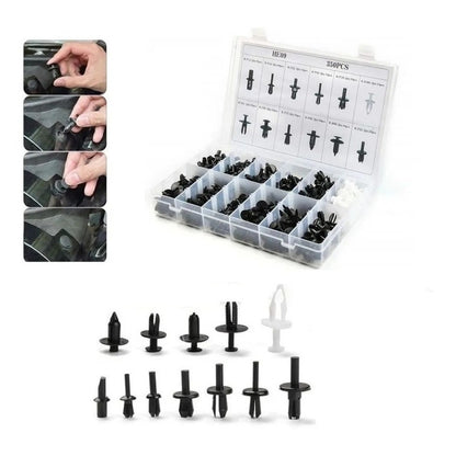 Set 350 Retenedores De Plástico Para Autos Clips Remaches