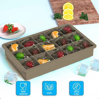 Molde De Hielo Cubetas De Hielo Bandeja Silicona Para Hielo Arcashopping Cubetas Hielo Silicona Molde Para Hielo Molde 15 Cubitos De Hielo Molde De Silicona Para Hielo Moldes De Hielo