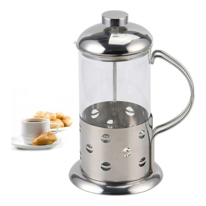 Cafetera Francesa Prensa De Émbolo Acero Inoxidable 600 Ml