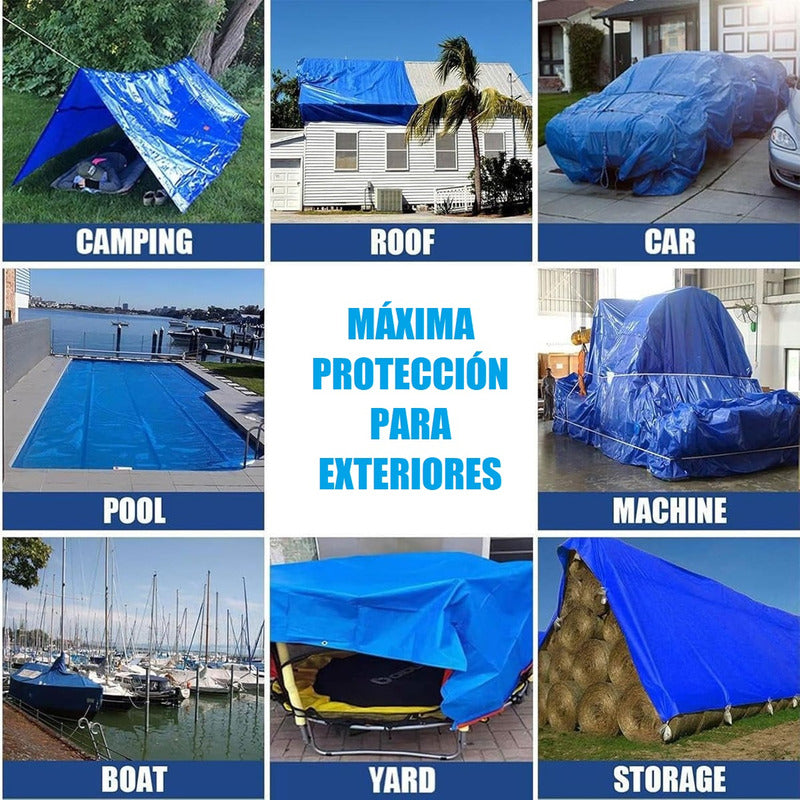 Lona Carpa Multiuso 5x6 Metros Impermeable Cobertor Universa