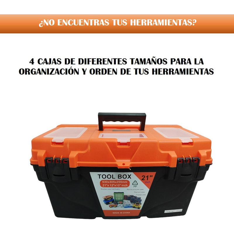 Cajas Para Herramientas Caja De Herramientas Plástica 4 En 1