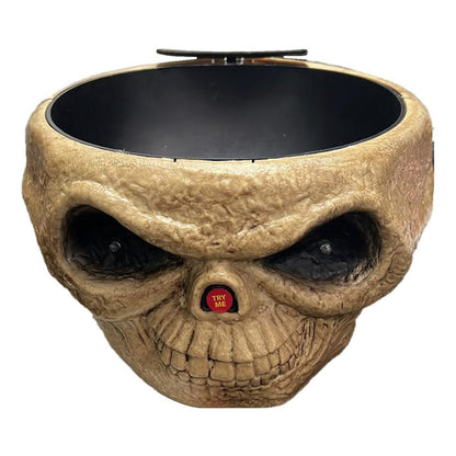 Bowl Dulces Calavera Halloween Mano De Huesos Movimiento