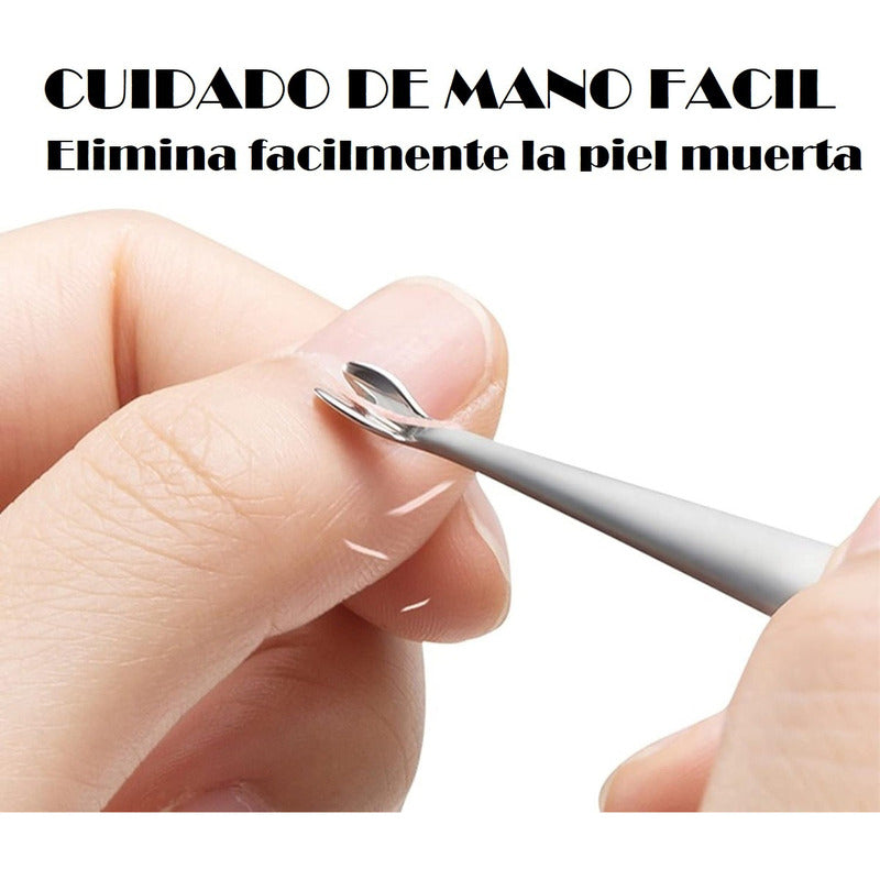 Set Manicure Permanente 10 Pieza Corta Cuticulas Profesional