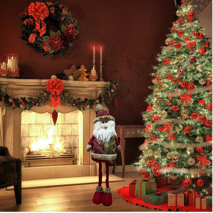 Muñecos De Navidad Viejo Pascuero Mono Patas Largas Muñeco