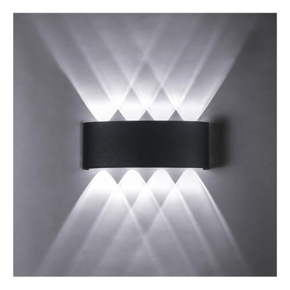 Aplique Muro Exterior Farol Pared 8w Luz Fria Impermeable