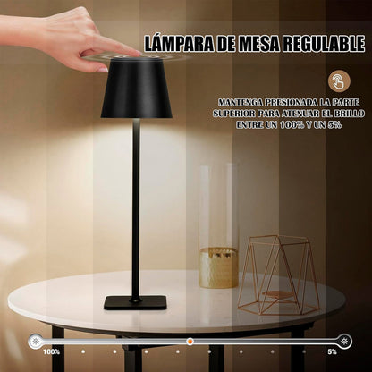 Lampara De Noche Lampara De Mesa Lampara Metalica Led Wayu Arcashopping Lampara De Noche Lampara Para Velador Lamparas Velador Lamparas Led Recargables Wayu Lampara Escritorio Led