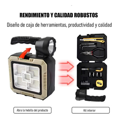 Linternas Tacticas Linterna Solar Recargable+kit Herramienta