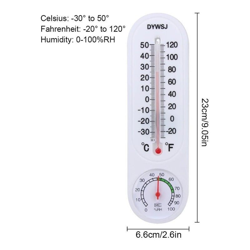 Termometro Higrometro Analogico Medidor Temperatura Humedad