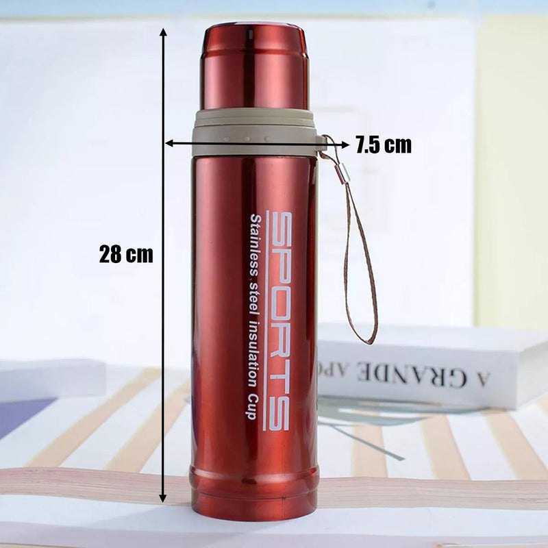 Recipiente Termico Acero Inoxidable Rojo Vaso Cilindrico Termico Termo Agua Y Cafe Caliente 750ml Recipiente Bebidas Frias Rojo Arcashopping Vaso Termico Para Cafe Termo Agua Caliente 750ml Portatil