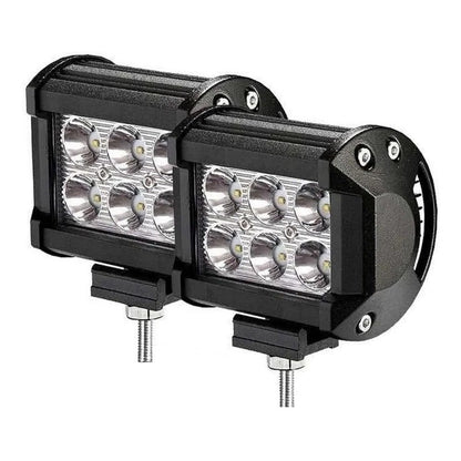 Pack X2 Neblinero Focos Led Para Auto Exterior Neblinero 18w