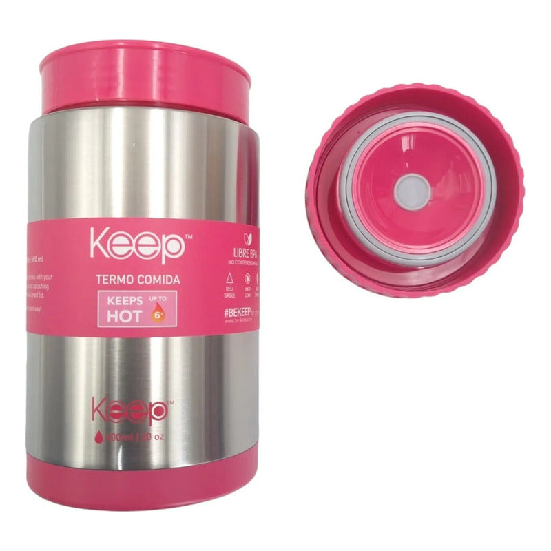 Termo Comida 600ml Termo Acero Inoxidable Keep Lonchera Kee