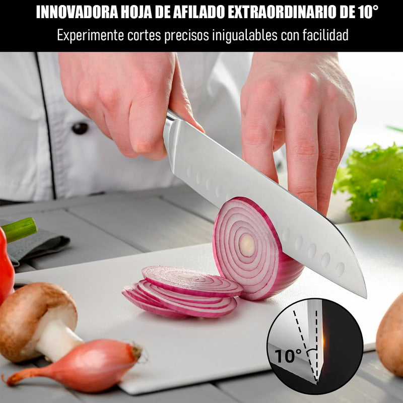 Cuchillo Chef Profesional Cuchillo Santoku Cuchillo Cocina Arcashopping Cuchillo De Cocina Cuchillo Cocina Cuchillos Chef Cuchillo Carnicero Profesional Santoku