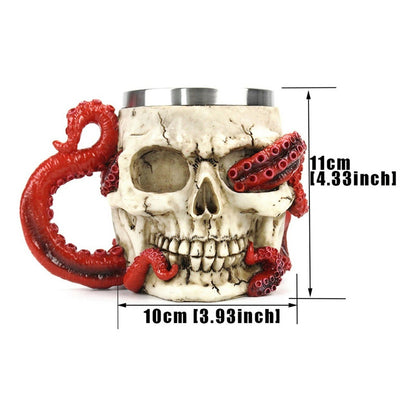 Tazon Grande Tazon Kraken Tazon Calavera Mug Acero Inox