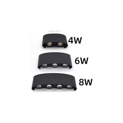 Pack X3 Lampara Led Focos Exterior Pared 6w Luz Fria 6000k