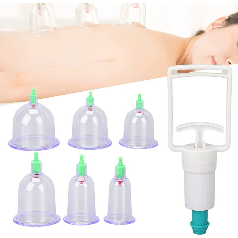 Set 6 Ventosas Chinas Ventosas Al Vacío Masajes Y Terapia