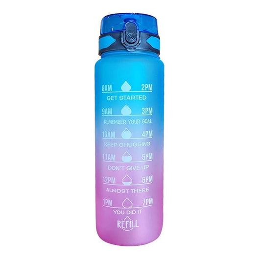 Botella De Agua Deportiva 1 Litro Portátil Para Viajes