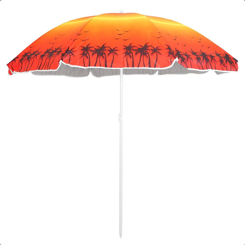 Sombrilla Paraguas Quita Sol Para La Playa 150cm Multicolor