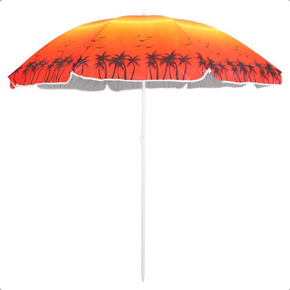 Sombrilla Paraguas Quita Sol Para La Playa 150cm Multicolor