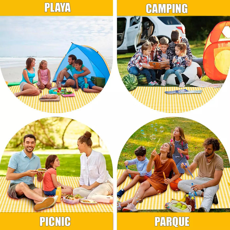 Manta Picnic Plegable Impermeable Naranja Y Amarillo Alfombra Cubrepiso Camping Manta Picnic Impermeable Arcashopping Alfombra Camping Manta Plegable Para Picnic Alfombra Lona Camping Impermeable
