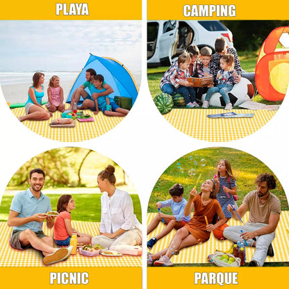Manta Picnic Plegable Impermeable Naranja Y Amarillo Alfombra Cubrepiso Camping Manta Picnic Impermeable Arcashopping Alfombra Camping Manta Plegable Para Picnic Alfombra Lona Camping Impermeable