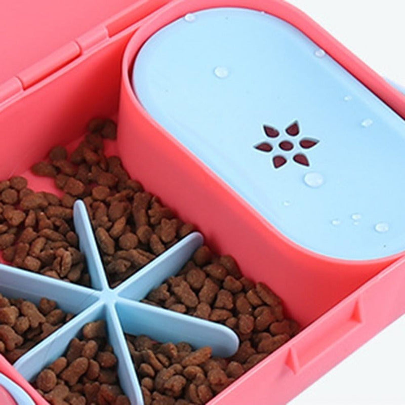 Lonchera Para Perros Portátil Dispensador Comida Bebedero